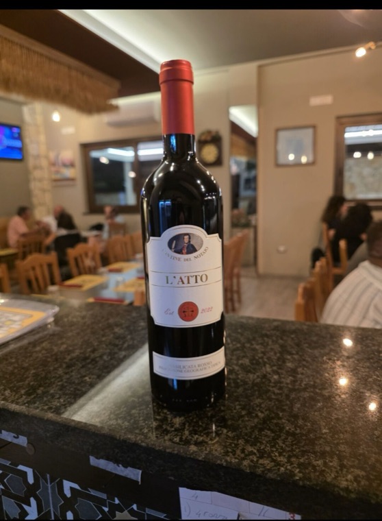 Dalla cantina: l'Aglianico "L'Atto"